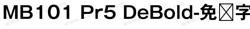 MB101 Pr5 DeBold字体转换